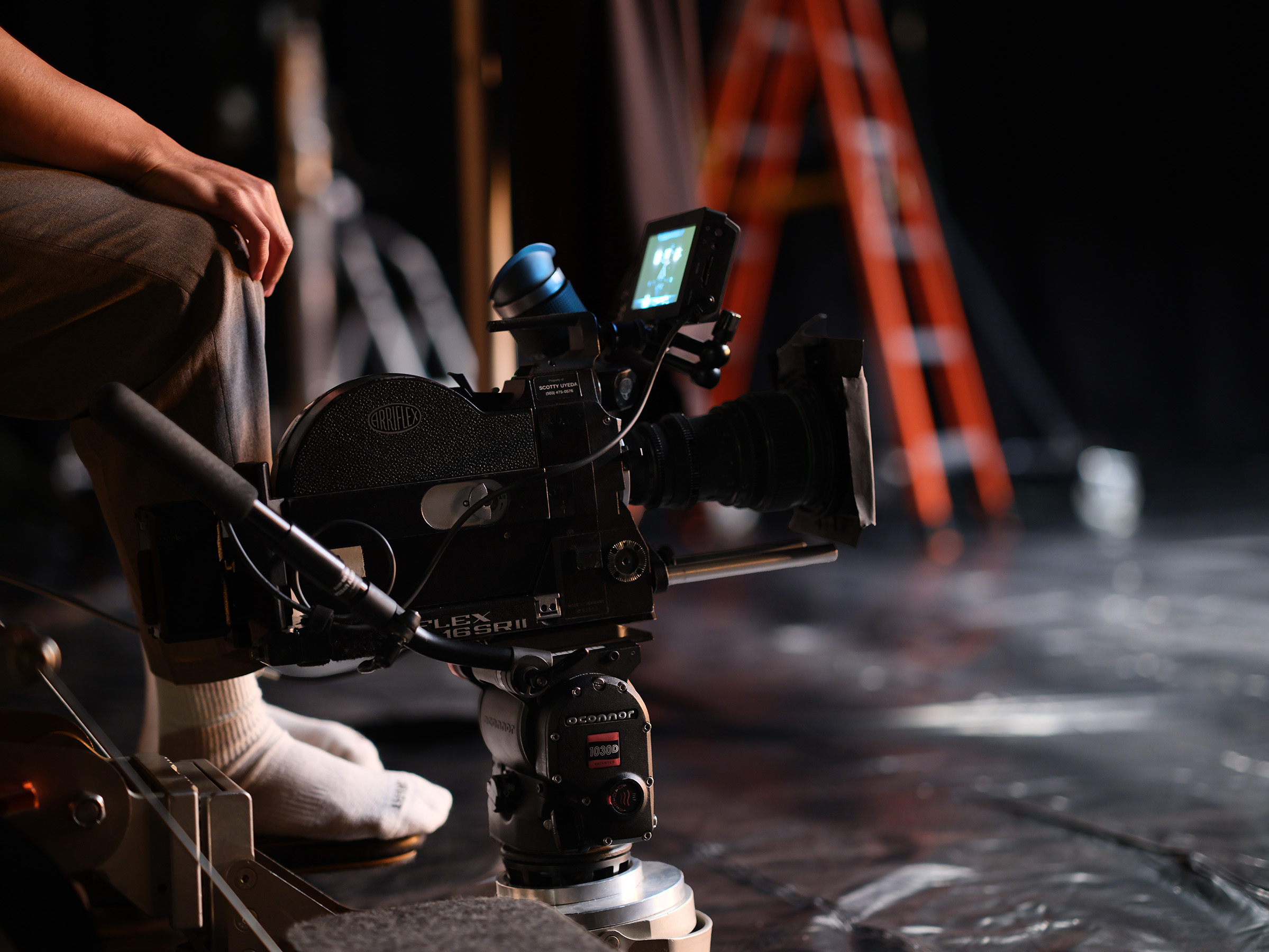Arriflex film camera on set
