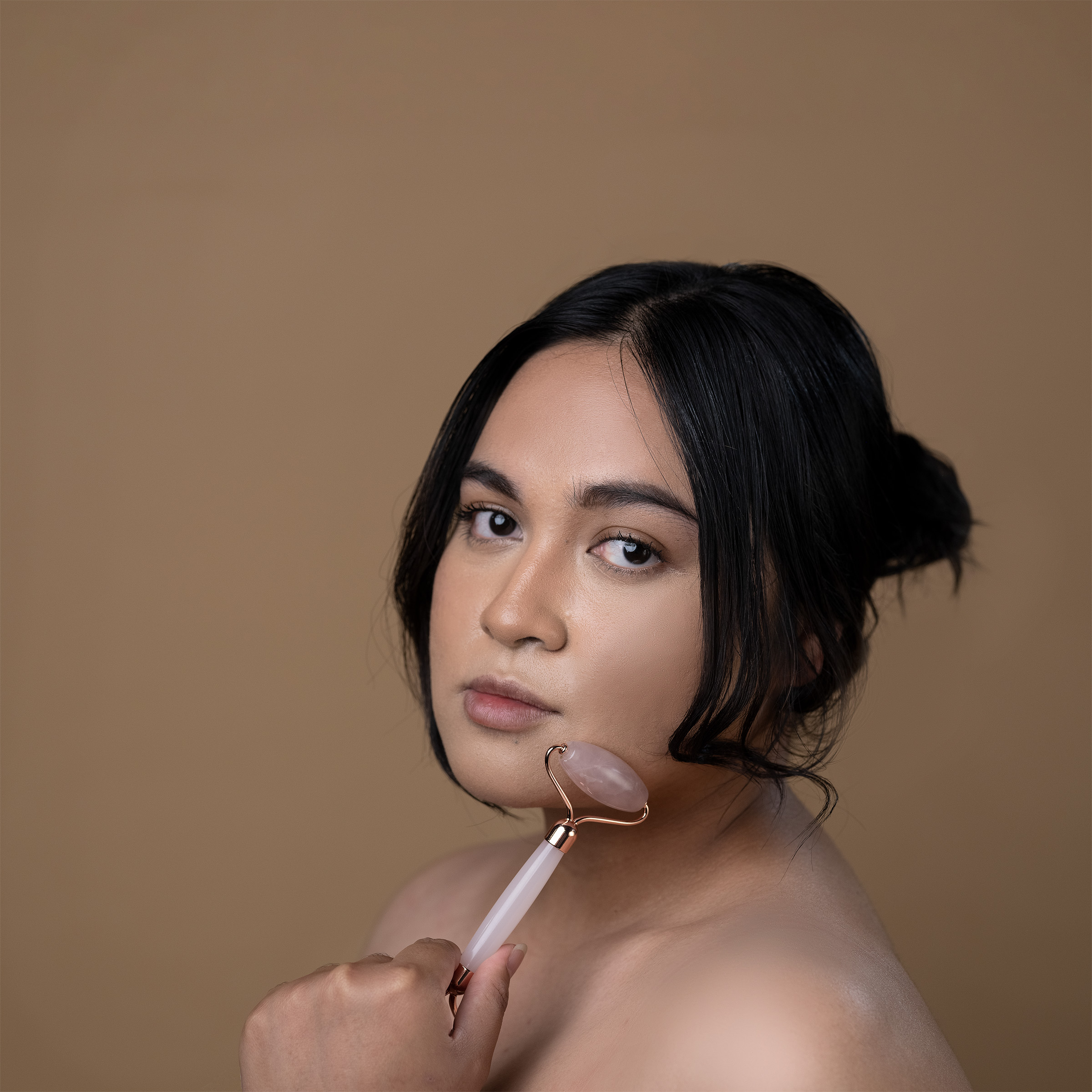 Full-length editorial portrait