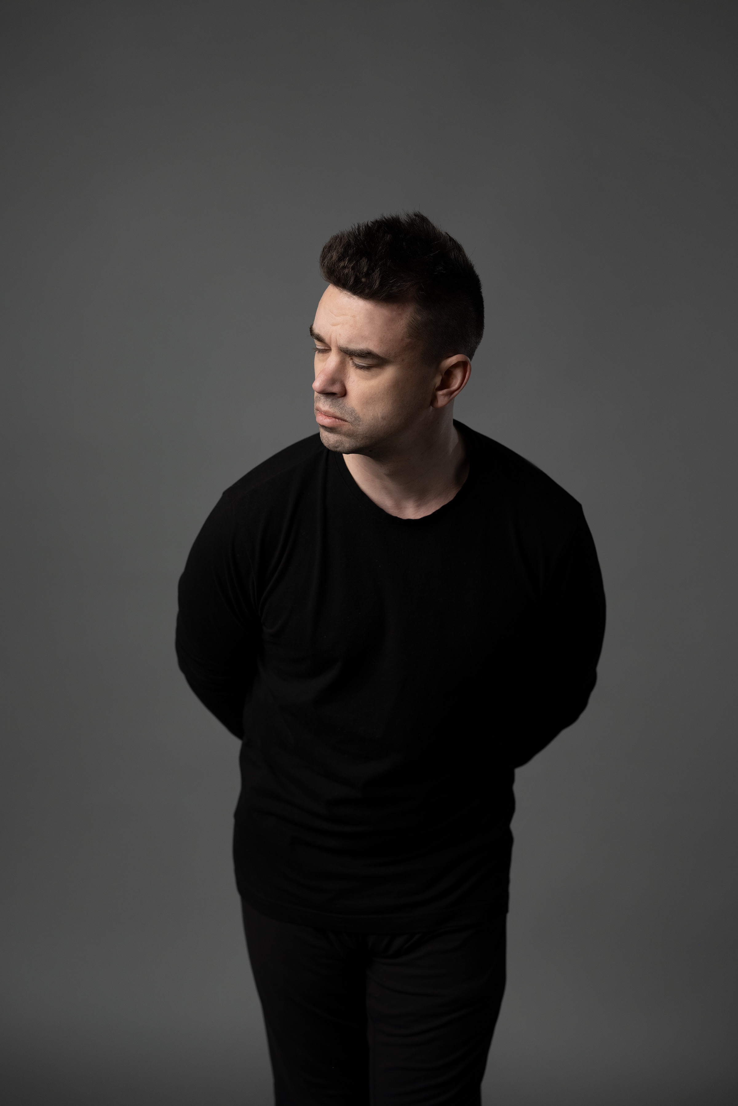 Introspective studio portrait