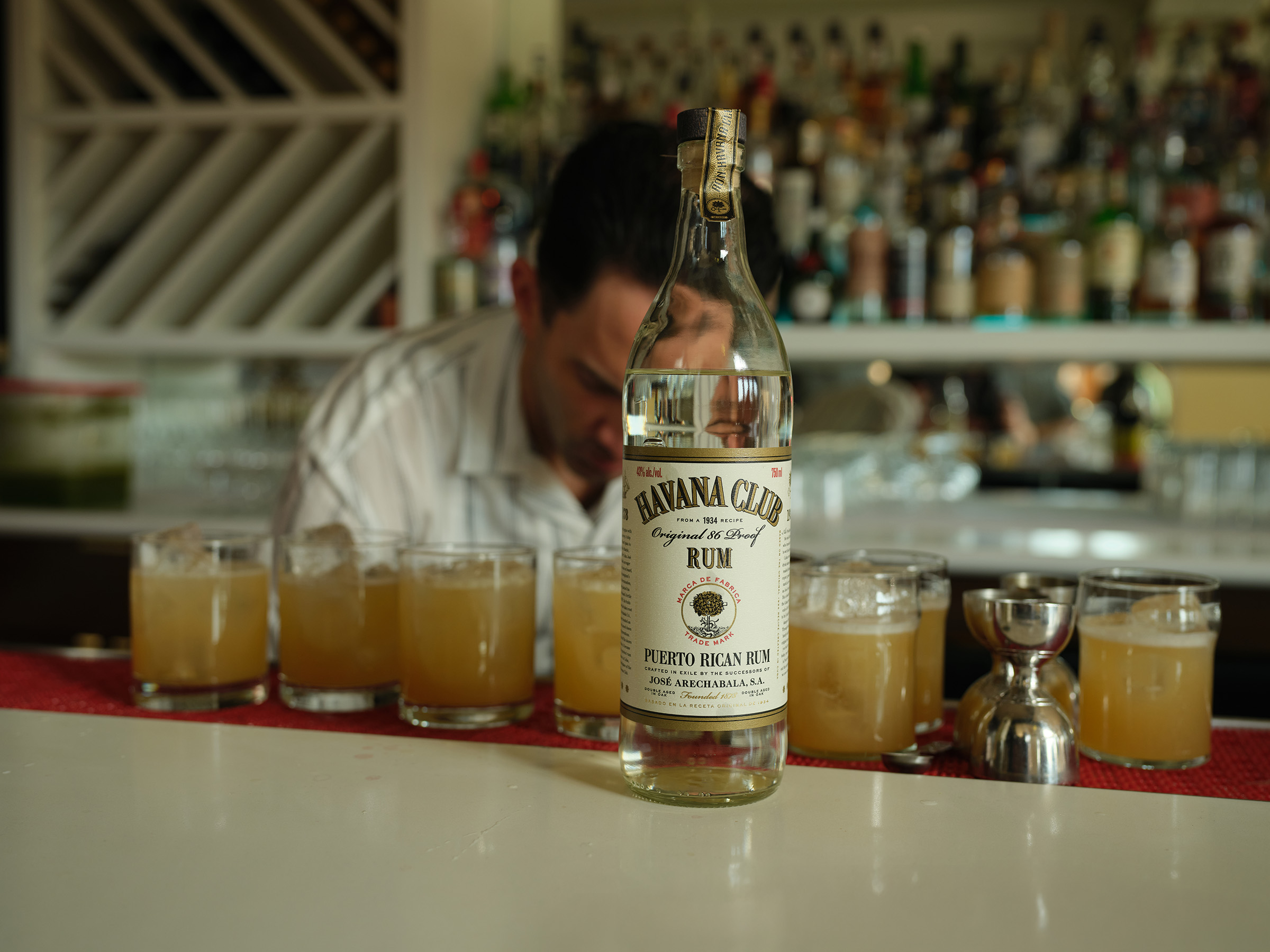 Havana Club rum bar scene
