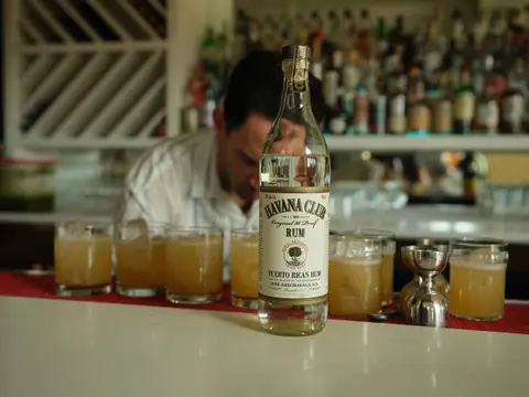 Havana Club rum bar scene